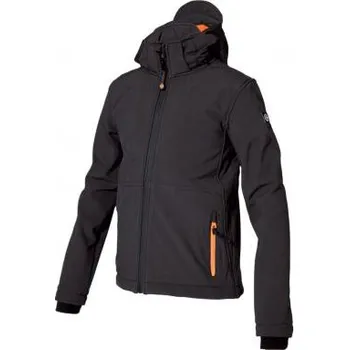 Pánská softshellová bunda Brekka - SOFTSHELL HOODED BOY BLK