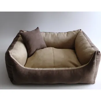 Pelíšek pro psa DELUXE Pelíšek pro psa - hnědá / zlatá hnědá / hnědá