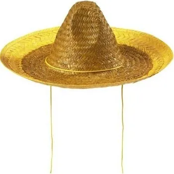 Karnevalový doplněk Widmann Sombréro Santiago - žluté - 48cm