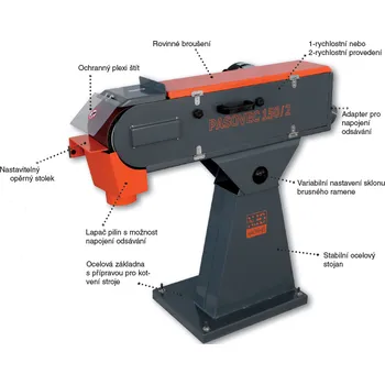 pásová bruska Pásovec 150 mm 2 rychlostní pásová bruska