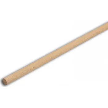 Stavební materiál Kruhová lišta č.418 - ∅ 15 mm x 0,9 m, buk, KR15