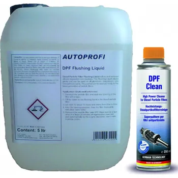 aditivum Autoprofi Sada na čištění filtru pevných částic (DPF/FAP) 5l kanystr & Čistič DPF 1x5l + 1x250ml