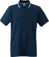 Fruit Of The Loom Tipped Polo Deep Navy/White S