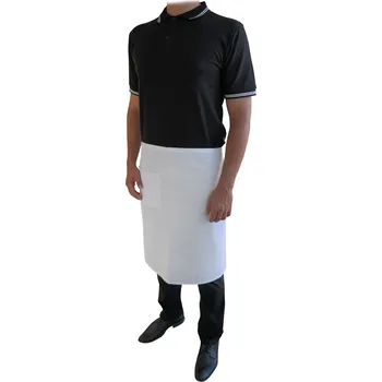 Kuchyňská zástěra Vondrak & Company | Pánské polo s pruhem - černé