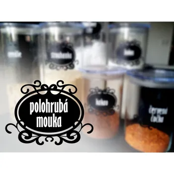 Samolepící dekorace Polohrubá mouka - vinylová samolepka