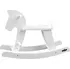 Houpací kůň Woody Dřevěný houpací kůň 68 x 48 x 27 cm, bílý