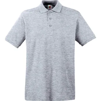 Pánské tričko Fruit Of The Loom Premium Polo Ash