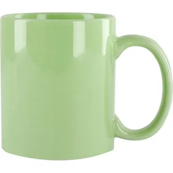 Celozelený hrnek s vlastním potiskem 330 ml Zelená