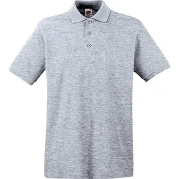 Pánské tričko Fruit Of The Loom Premium Polo Ash XL