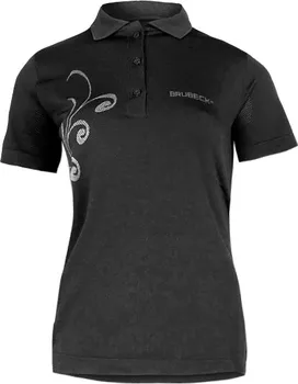 dámské tričko Dámské thermo tričko Brubeck Prestige s límečkem černé