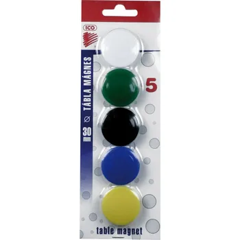 Dekorativní magnet magnet kulatý plast 30mm/6ks