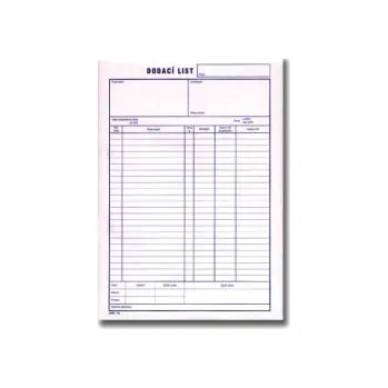Kancelářské potřeby dodací listy A5 NCR č.11, 100 listů