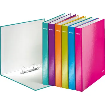 Kancelářské potřeby pořadač A4 2kroužek Leitz WOW, hřbet 25mm růžová