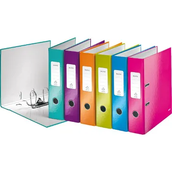 Kancelář pákový pořadač Leitz 180° WOW 8cm ledově modrá