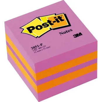 Samolepící bloček samolepicí kostka 3M 2051 P, 51x51mm, 400 lístků