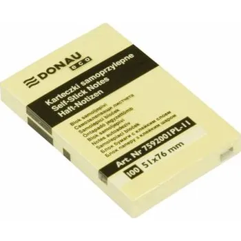 Samolepící bloček lepené bločky 75x50mm, 100 lístků