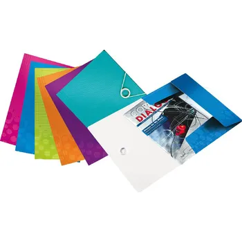 Kancelářské potřeby tříchlopňové desky WOW plast - růžová