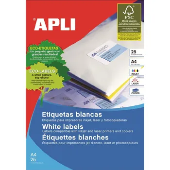 Kancelář etikety Apli 105x40 mm, 1400 ks