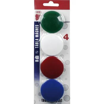 Dekorativní magnet magnet kulatý plast 40mm/4ks