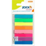 záložky plast Stick´n by Hopax neon 45x8mm, 8x20 lístků