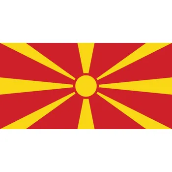 Vlajka Vlajka Makedonie o velikosti 90 x 150 cm