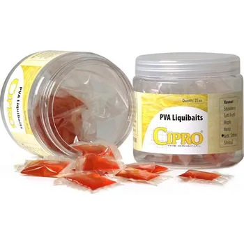 Návnadová surovina Cipro PVA Liquibaits esence 20ks Příchuť: Konopí