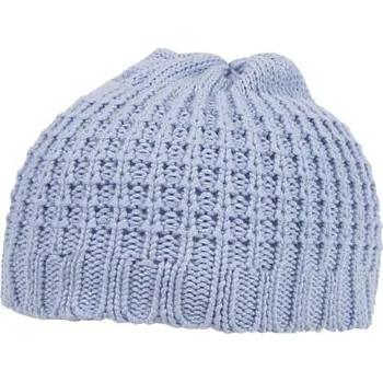 Čepice Pletená čepice BEANIE hrubě pletená bavlna krátká bílá