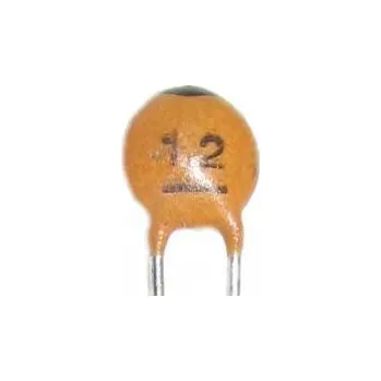 Kondenzátor 12pF/50V RM=2,54, keramický kondenzátor