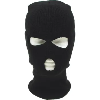 Čepice Kukla 3 otvory Acryl černá