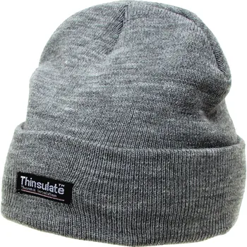 Čepice Čepice ohrnovací Acryl pletená krátká šedá Thinsulate