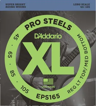 Struna pro kytaru a smyčcový nástroj D’Addario EPS165 Pro Steels Bass Custom Light