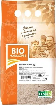 Rýže Bioharmonie Rýže arborio Bio 3 kg