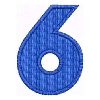Nášivka Pelisport Nášivka čísla 6 výška 50 mm