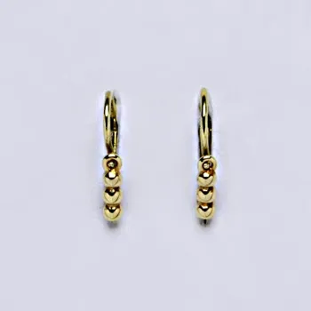 Náušnice Dětské náušnice žluté zlato, šperky zlaté NK 1348