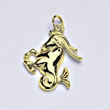 Přívěsek Zlatý přívěsek,znamení zvěrokruhu kozoroh,žluté zlato,14 kt, P 982 (zlaté měsíční znamení)