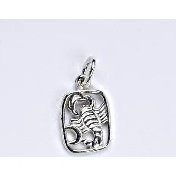 Přívěsek Zlatý přívěsek, znamení zvěrokruhu štír, bílé zlato,14 kt P 730
