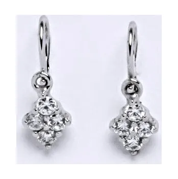 Náušnice Dětské náušnice z bílého zlata 585/1000 VE31