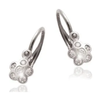 Náušnice Zlaté dětské náušnice se zirkony - VE203