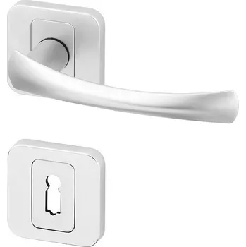 Dveřní kování Dveřní kování HORTA R HR matný chrom (Dveřní rozetové kování HORTA R HR matný chrom , vhodná pro interiér, pro dozický (obyčejný), cylindrický (fab) zámek, nebo s uzamykací páčkou na WC.)