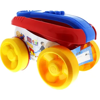 Stavebnice Mega Mega Bloks First Builders zábavný sběrač kostek červený