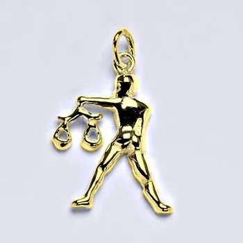 Přívěsek Zlatý přívěsek,znamení zvěrokruhu váhy,žluté zlato,14 kt, P 982 (zlaté měsíční znamení)