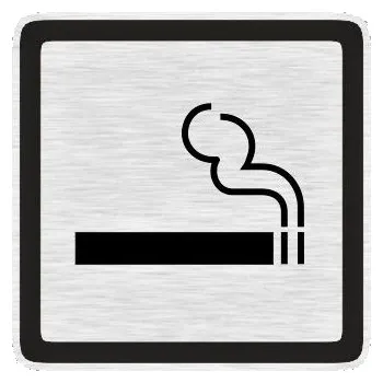 Informační tabulka Pelisport Piktogram kouření povoleno 8 x 8 cm