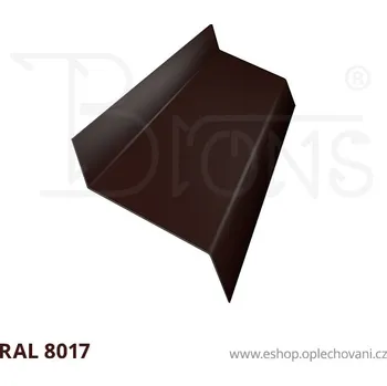 Střešní lemovaní Z - profil rš 90 hnědá