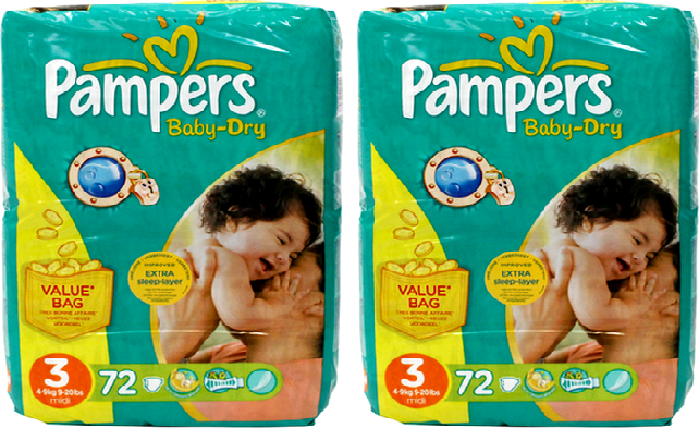 Recenze Pampers Baby Dry 3 Midi (4-9kg) 2-pack - Zbozi.cz