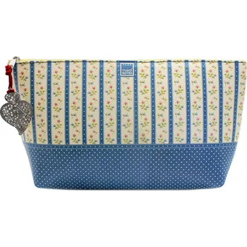 Kosmetická taška MAKENOTES Kosmetická taštička VINTAGE modrá