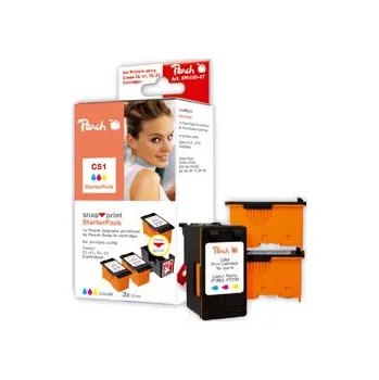 Počítač Peach alternativní Canon CL-38/CL-41/CL-51 Snap StarterPack 3x21ml