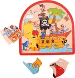 Bigjigs Toys Vícevrstvé puzzle Pirátská…