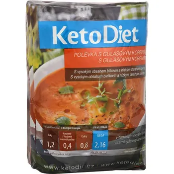 Keto dieta Recenze KetoDiet Proteinová polévka 7x 27 g