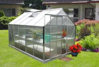 zahradní skleník Vitavia Target 6200 1,93 x 3,21 m PC 4 mm stříbrný