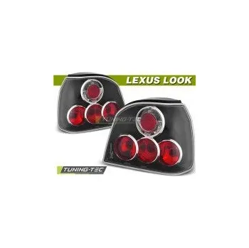 Osvětlení automobilu Zadní světla, lampy Volkswagen Golf 3, 1992-1998, čiré/černé black SLEVA 14%